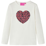 Vidaxl kindershirt met lange mouwen 116 ecru