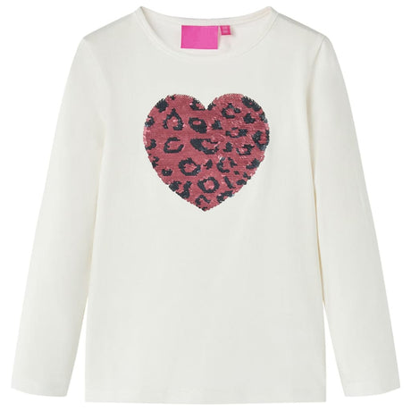 Vidaxl kindershirt met lange mouwen 116 ecru