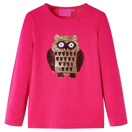 Vidaxl kindershirt met lange mouwen 92 felroze