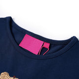 VidaXL Kindershirt met lange mouwen 140 marineblauw