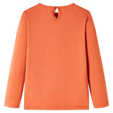 Vidaxl kindershirt met lange mouwen 116 oranjebruin