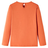 Vidaxl kindershirt met lange mouwen 140 oranjebruin