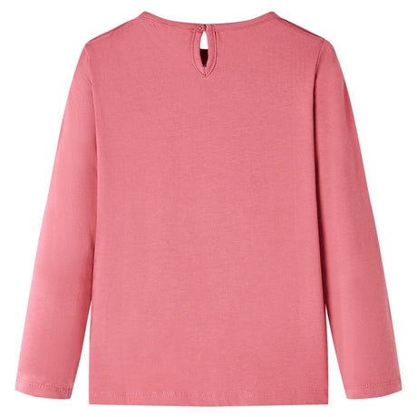 Vidaxl kindershirt met lange mouwen 128 oudroze