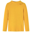 Vidaxl kindershirt met lange mouwen geribd 92 donker okerkleurig