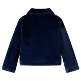 Vidaxl kinderjas 92 kunstvacht marinekleur