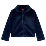 Vidaxl kinderjas 116 kunstvacht marineblauw