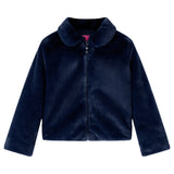 Vidaxl kinderjas 128 kunstvacht marineblauw
