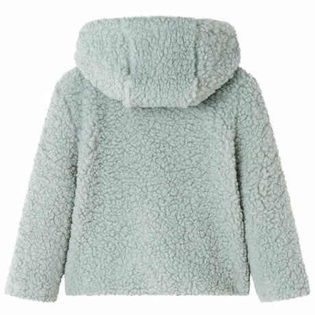 Vidaxl kinderjas met capuchon teddy 116 kunstvacht mintkleurig