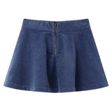Vidaxl kinderrok met zakken ribfluweel 92 marineblauw