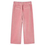 VidaXL Kinderbroek 116 ribfluweel Lichtroze