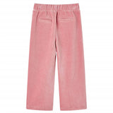 Vidaxl kinderbroek 128 ribfluweel lichtroze