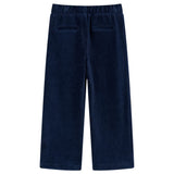 Vidaxl kinderbroek 116 ribfluweel marineblauw