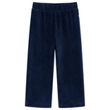 VidaXL Kinderbroek 128 ribfluweel marineblauw