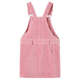 Vidaxl kindertuinjurk 104 ribfluweel lichtroze