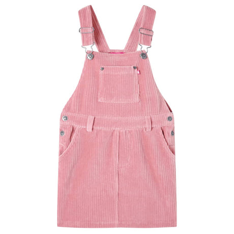 Vidaxl kindertuinjurk 116 ribfluweel lichtroze