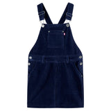Vidaxl kindertuinjurk 92 ribfluweel marineblauw