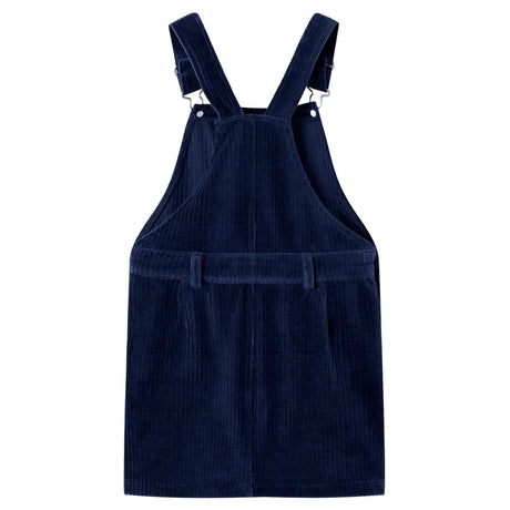 Vidaxl kindertuinjurk 104 ribfluweel marineblauw