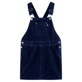 Vidaxl kindertuinjurk 116 ribfluweel marineblauw