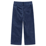Vidaxl kinderbroek 116 ribfluweel marineblauw