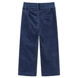 VidaXL Kinderbroek 128 ribfluweel marineblauw