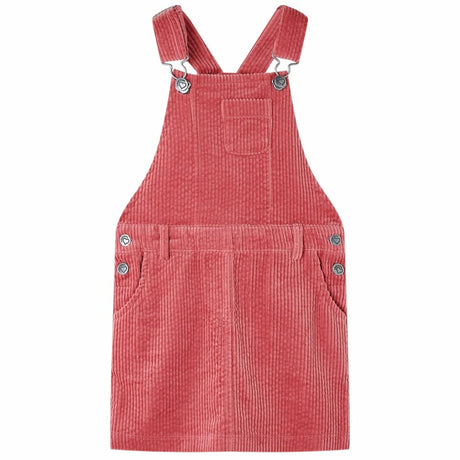 Vidaxl kindertuinjurk 116 ribfluweel roze
