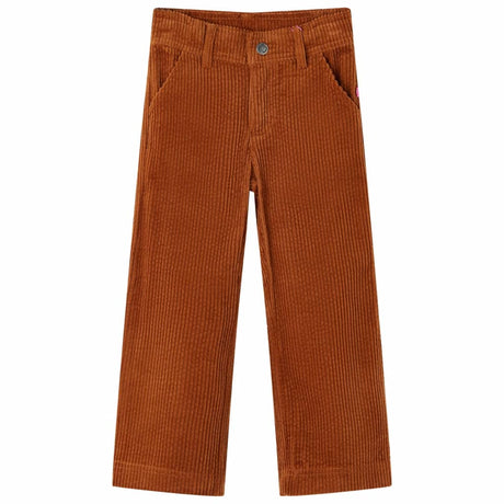 Vidaxl kinderbroek 104 ribfluweel cognackleurig
