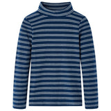 Vidaxl kindershirt met lange mouwen 128 marineblauw