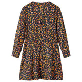 Vidaxl kinderjurk met lange mouwen 92 marineblauw