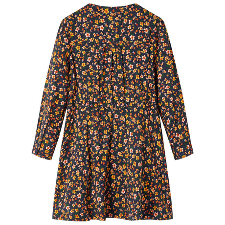 Vidaxl kinderjurk met lange mouwen 92 marineblauw