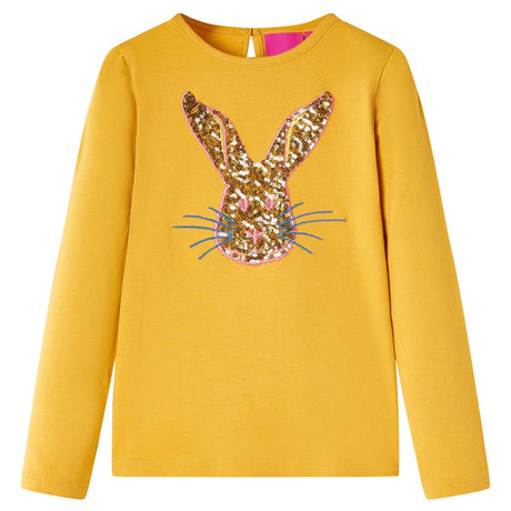 Vidaxl kindershirt met lange mouwen 104 okerkleurig