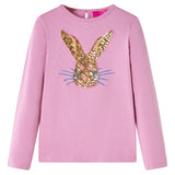 VidaXL Kindershirt met lange mouwen 140 rozebruin