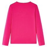 VidaXL Kindershirt met lange mouwen 128 felroze