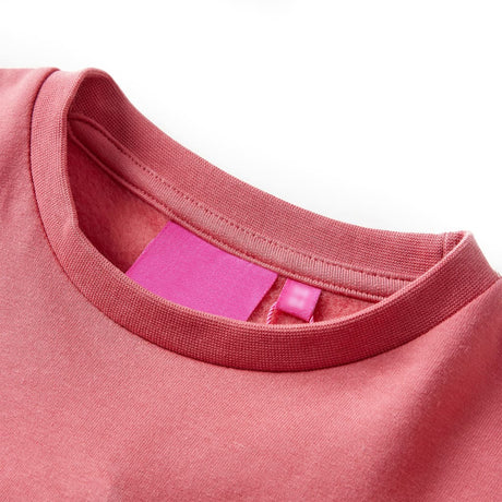 Vidaxl kindertrui kleurenblok 104 roze en hennakleurig