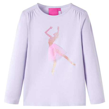 Vidaxl kindershirt met lange mouwen 140 lichtlila