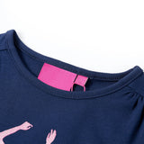 Vidaxl kindershirt met lange mouwen 92 marineblauw