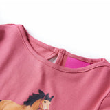Vidaxl kindershirt met lange mouwen 116 oudroze