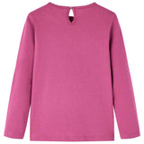 Vidaxl kindershirt met lange mouwen 116 frambooskleurig