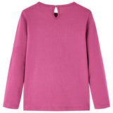 VidaXL Kindershirt met lange mouwen 140 frambooskleurig
