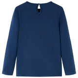Vidaxl kindershirt met lange mouwen 104 marineblauw