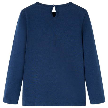 Vidaxl kindershirt met lange mouwen 104 marineblauw