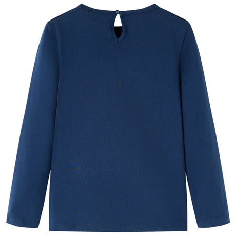 Vidaxl kindershirt met lange mouwen 116 marineblauw