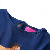 Vidaxl kindershirt met lange mouwen 116 marineblauw