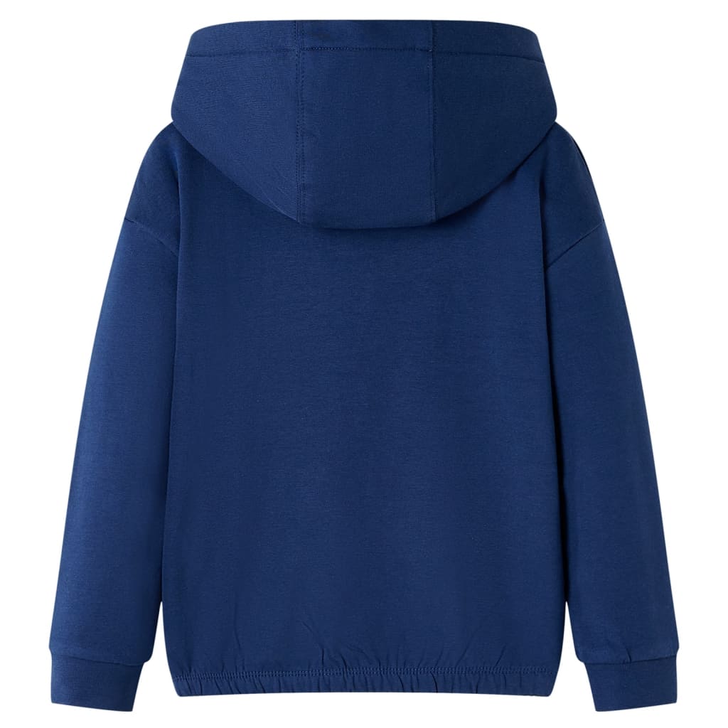 Vidaxl kindertrui met capuchon 92 marineblauw