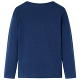 Vidaxl kindershirt met lange mouwen 116 marineblauw
