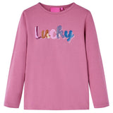 Vidaxl kindershirt met lange mouwen 92 frambozenkleur