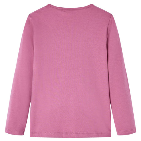 Vidaxl kindershirt met lange mouwen 92 frambozenkleur