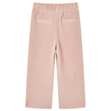 VidaXL Kinderbroek 104 ribfluweel Lichtroze