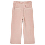 VidaXL Kinderbroek 116 ribfluweel Lichtroze