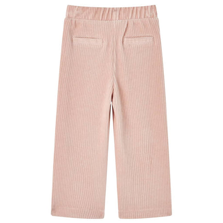 VidaXL Kinderbroek 128 ribfluweel Lichtroze