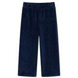 Vidaxl kinderbroek 92 ribfluweel marineblauw